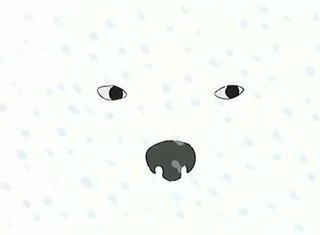 Illustration for article titled Polar bear, snowstorm. Snowstorm, polar bear.